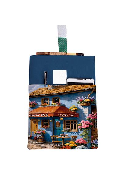 HRS Τσάντα βιβλίου πολλαπλών χρήσεων 20 x 25 cm με σχέδιο και τσέπες που πλένονται