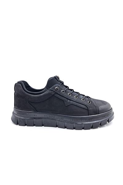 Hammer Jack Pantofi de iarnă pentru bărbați Alphen Black - piele naturală nubuck și elastic