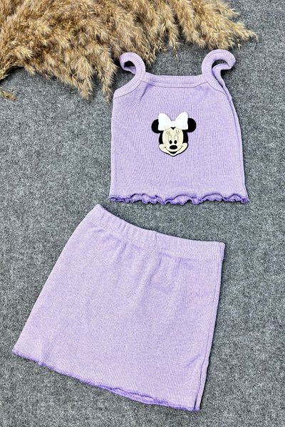 ADABEBEK lilac miki Accessory Rope Strap Baby Crop Set