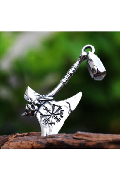 daisybydaisy Stainless Titanium Steel Scandinavian-viking Warrior Axe Necklace