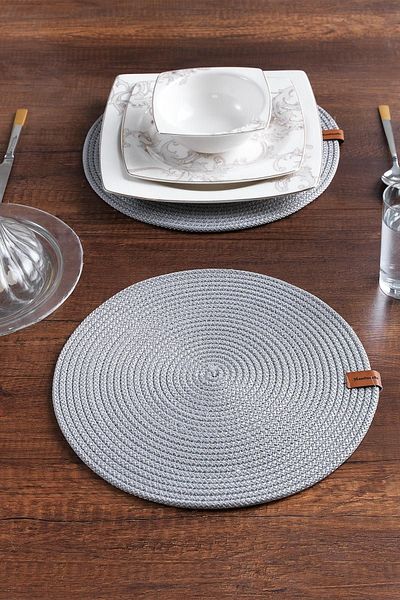 MaisonArt 2 Round Supplies | Placemat Runner | Plate, Pan, Coaster Tableware Presentation Holder