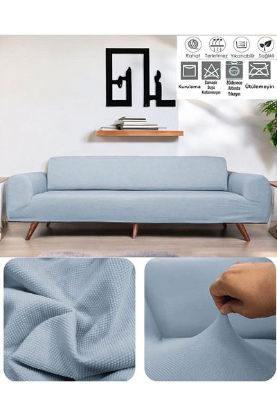 seltenet Lycra Flexible 3 Seater Seat Cover Stretch Elastic Sofa Bed Couch Cover Couch Cover