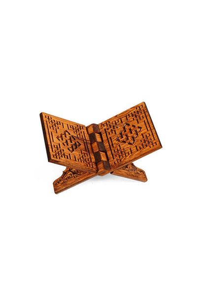 KONYA AHŞAP RAHLE Σκαλιστό Ξύλινο Rahle Mini Size - 35 cm