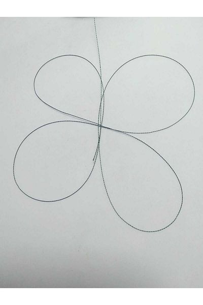 Eskişehir hobi sanat Σκούρο πράσινο 0,2 mm 30 μέτρα Tasbih - Το λεπτότερο κολιέ κορδόνι (Κατάλληλο)