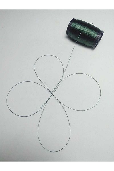Eskişehir hobi sanat Σκούρο πράσινο 0,2 mm 30 μέτρα Tasbih - Το λεπτότερο κολιέ κορδόνι (Κατάλληλο)