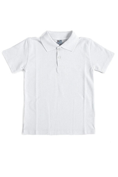 Nacar Kız Erkek çOCUK Polo Yaka Kısakollu DÜZ RENK Tshirt