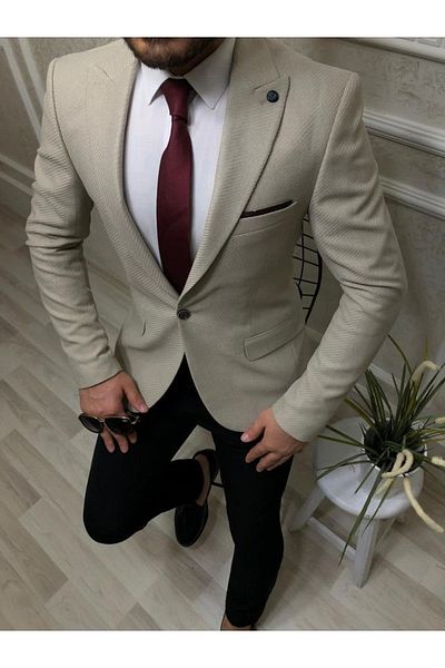 BENESSE Μπλέιζερ Slim Fit Μονό Μπουφάν