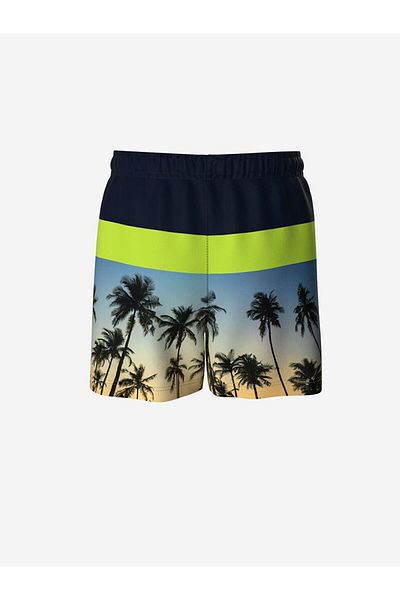 LC Waikiki Boy - Printed and Elastic Waist Swim Shorts
