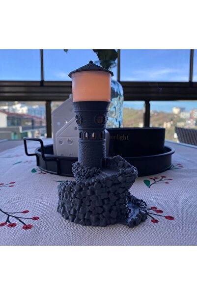 Root Made Gözetleme Kulesi Dekoratif Tealight Mumluk Masa Kitaplık Dekor
