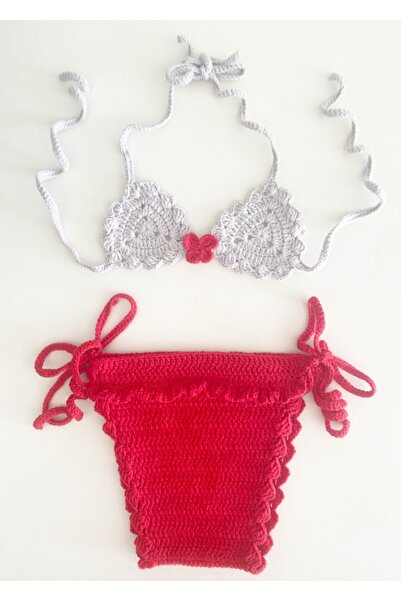 El örgüsü EL ÖRGÜSÜ BEBEK BİKİNİ TAKIMI 0-1 YAŞ İÇİNDİR