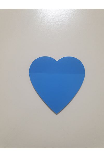 EZOSHOP Note postit transparente cu model de inimă - hârtie lipicioasă