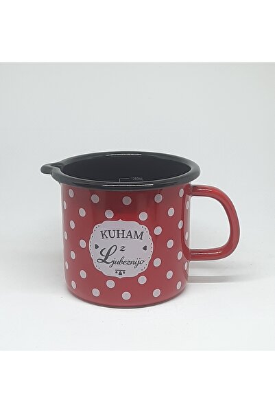 Avşar EMAYE EVİM 15 CM KORDONLU PUANTİYELİ EMAYE SÜTLÜK YUMURTA HAŞLAMA