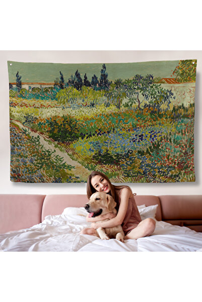 Harita Sepeti Vincent van Gogh - Çiçek Bahçesi Duvar Örtüsü - Flowering Garde...