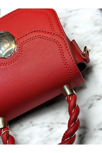 Levidor Faux Leather Special Colored Hand and Arm Bag - Shoulder Bag 930174 .KRMZ