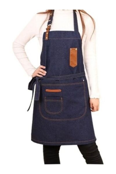 İsra KOT BOYUNDAN ASKILI ÖNLÜK CAFE GARSON ÖNLÜĞÜ RESİM SANAT ÇÖMLEK ÖNLÜĞÜ M...