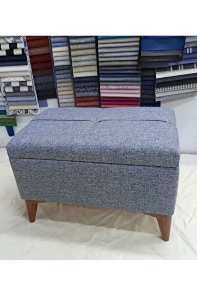 Lütfiye Gündoğan Sandıklı puf keten kumaş yükseklik 45cm boy 60 cm en 40cm