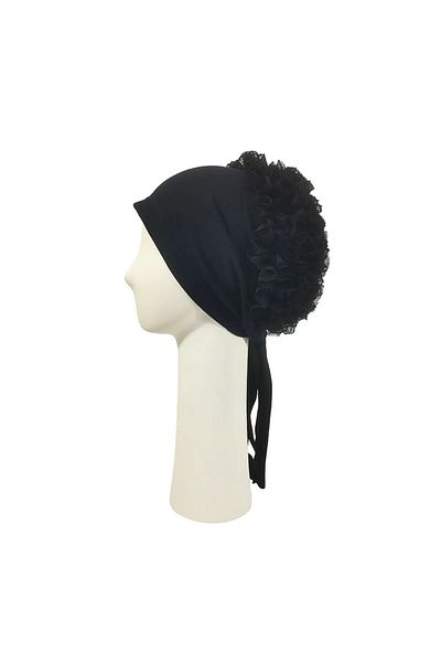 queenly Frilly Bun Bonnet
