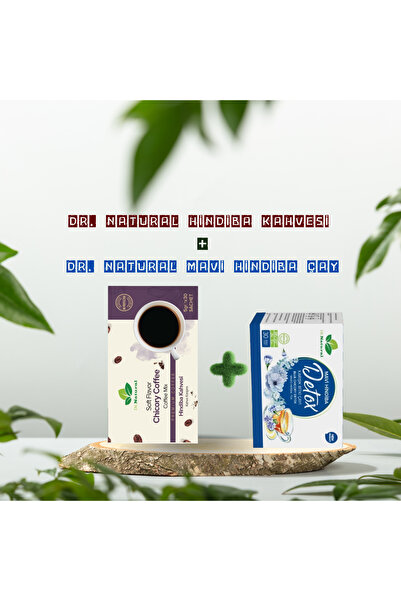 DRNATURAL Hindiba Kahvesi 5 Gr 30 Şase ve Mavi Hindiba Çayı 5 Gr 30 Şase