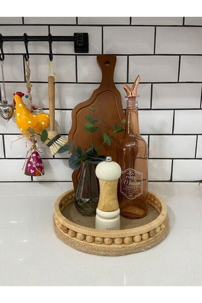Süs Dükkanı Διακοσμητικό Ξύλινο Καλάθι Μοντέλο Διακόσμηση Κουζίνας Μοντέλο Δι...
