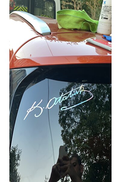 Fiat Mustafa Kemal Atatürk İmzası Oto Sticker