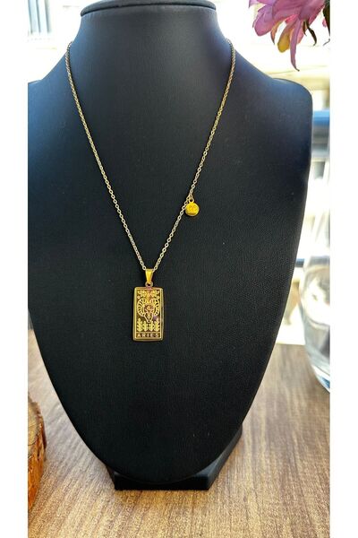 Rüya Çelik Koç Burcu Madalyon Kolye