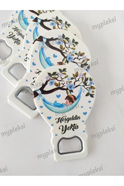 mypleksi Hoşgeldin Bebek Temalı Balon Açacak Magnet, Kız Ve Erkek Bebek Magnetleri 10 Adet