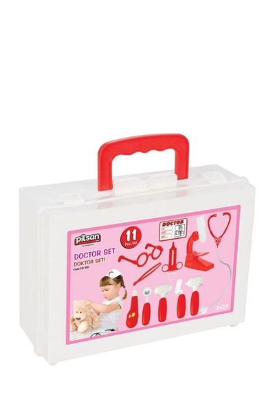 PİLSAN Pink Doctor Set - Bag, 11 Pieces