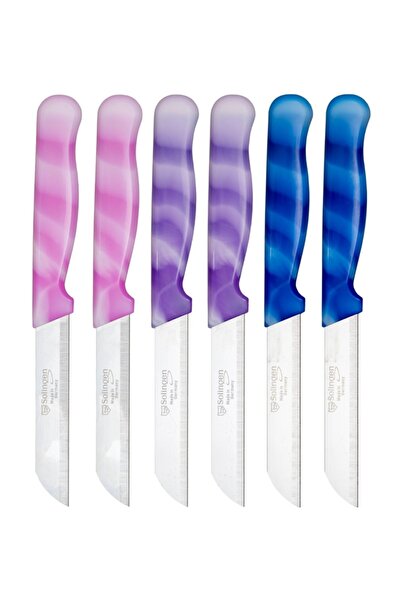 Solingen Mermer Desen Meyve Bıçağı 6'lı P-m-m