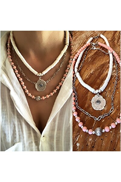 by özllem مجموعة قلادة تصميم العين