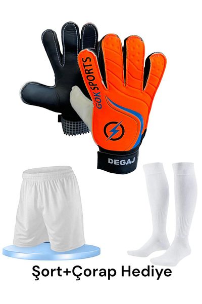 Gök Sports DEGAJ Adult Goalkeeper - Big Doorman, Ankle Bandage Shorts Socks Gloves Set 8-9-10