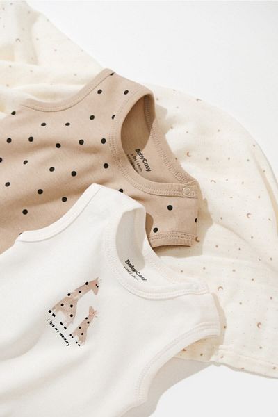 BabyCosy قطعتان من قطعتين منقوشة بالزرافة العضوية