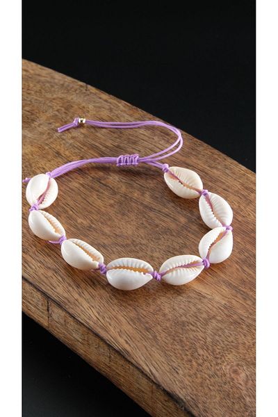 Chillin' Seashell - Colorful String Adjustable Bracelet