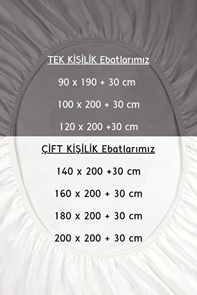 LATTE TEKSTİL Cream Colored 100% Cotton Combed Fitted Bed Sheet - Elastic, Single-Double-King Size