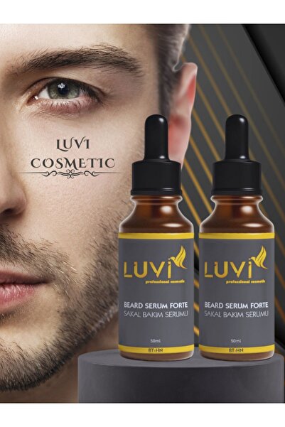 Luvi LUVİ Gürleştirici Ve Besleyici Sakal Çıkartıcı Serum 2 li Set (50ml+50ml)