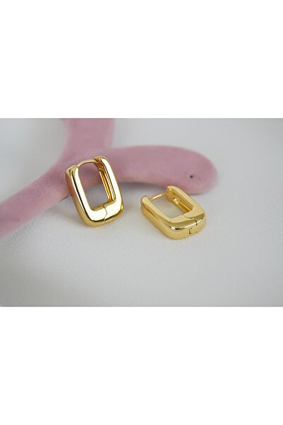ATELİER GİZEM Xuping kadın kararmaz gold çelik halka küpe