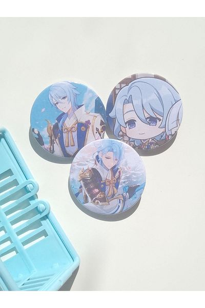 Yenaplanner Genshin Impact Ayato Bag Ornament/Badge Set