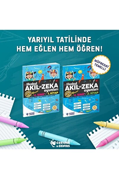 Curious&Genius Ilkokul Akıl Ve Zeka Oyunları 4.sınıf Seti