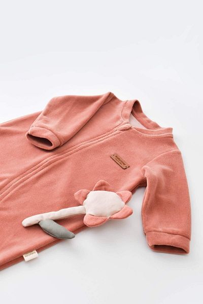 BabyCosy Kadife Fermuarlı Tulum
