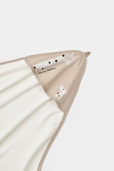 BabyCosy Prosop de baie organic cu model girafe