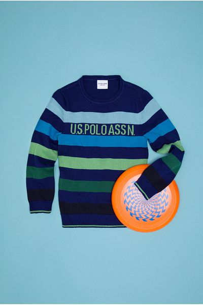 U.S. Polo Assn. Crew Neck Boys kötöttáru pulóver