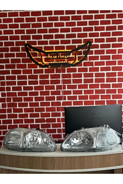 İthal Metaforza Dan Alın Honda Civic Ies Far Takımı 1996 1997 1998 Uyumlu