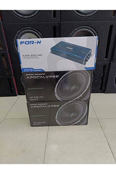 FORX5 KAMPANYA SET! 4 ADET APOCALYSE MİDRANGE ARNOLD SERİSİ FORR-X XAP-350.4D AMFİ