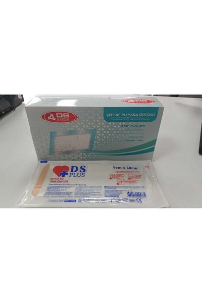 DS Sağlık Damla Health Transparent Waterproof PU Wound Cover 9cm x 20 cm 10 pcs