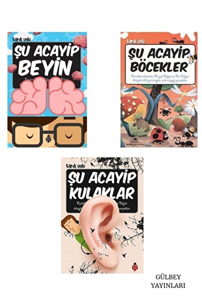 Uğurböceği Yayınları Şu Acayip Beyin - Şu Acayip Kulaklar - Şu Acayip Böcekle...