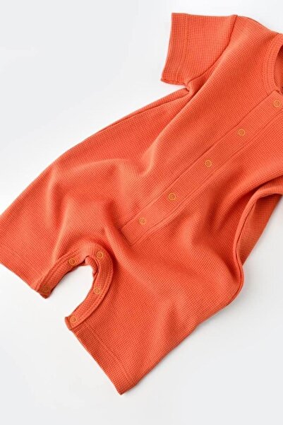 BabyCosy Cinnamon Organic Short Sleeve Jumpsuit - Csyw1015 - Rebebe