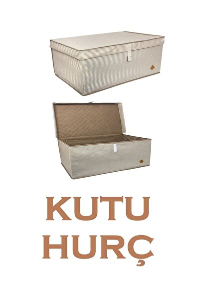 EMİRLER FAMİLY TEXTİLE Kapaklı Kutu Hurç Mega Boy 70*40*30* Çok Amaçlı Kutu Hurç