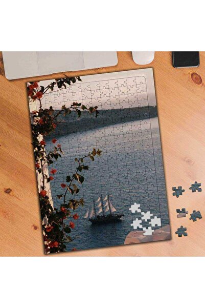 Genel Markalar Çiçek Manzaralı Deniz Ve Gemi 240 Parça Puzzle Yapboz-2013