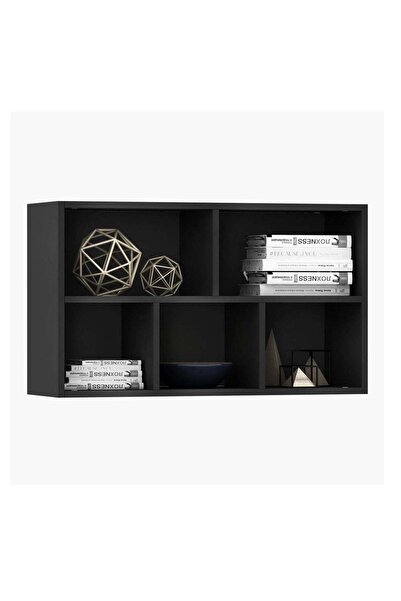 Modern home Multifunctional Shelf for Kid's Room and Office - Organizer for Toys, Books, and Supplies, Black