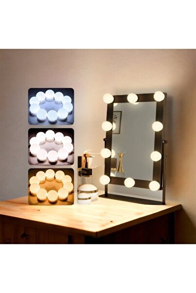 Genel Markalar 10'lu Renkli LED Makyaj Lambası Seti, Aydınlatma ve Dekorasyon...