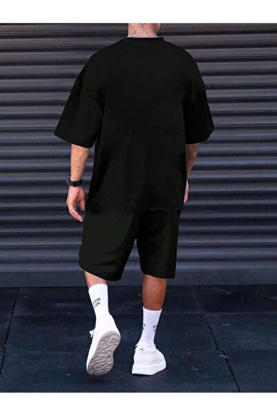 MODARİCH Паризький романтичний комплект для сортування та сортування з чорним принтом на горловині з капюшоном